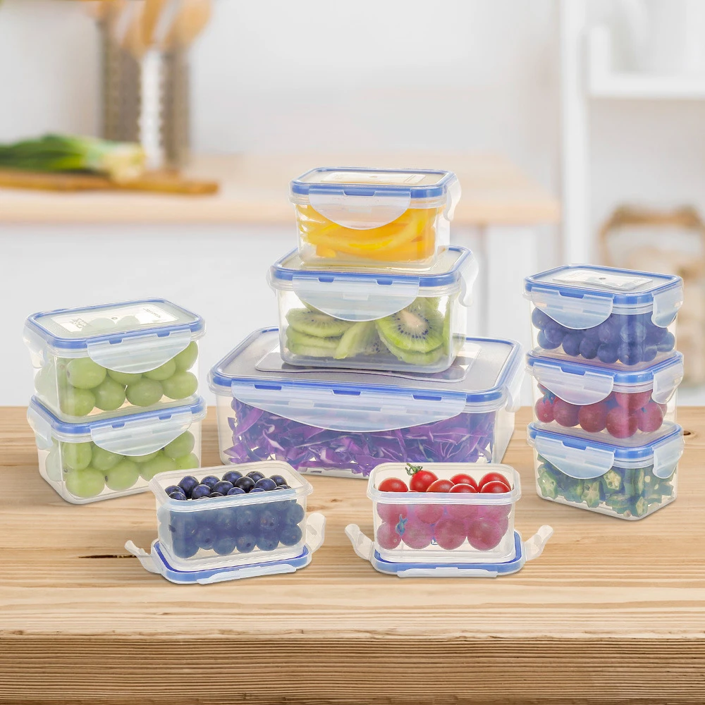 

LIHONG Microwave fridge large kitchen storage box food container set airtight kitchen plastic food storage & container