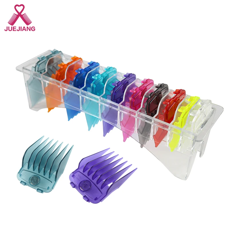

Super Classic Multi Color 10Pcs/Pack Hair Shaver Head magnet Guards Replacement Comb Hair Trimmer, Gold,transparent,yellow,green,blue,purple,black,orange