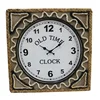 rustic style handmade wood straw rope knitting wall hanging clock