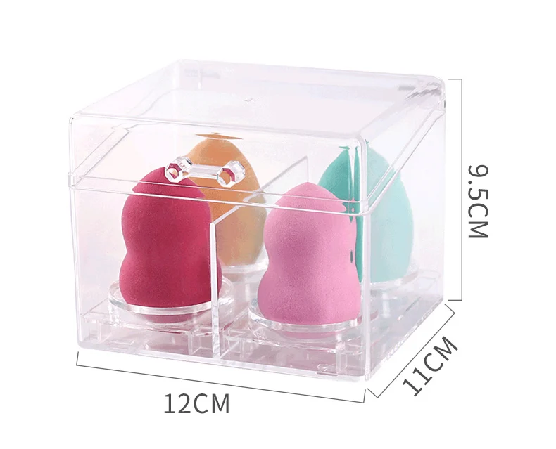 

Multi Function Water Proof High Quality Acrylic Makeup Holder Cotton Pads Holder Dust Proof Transparent Swab Box, Clear transparent