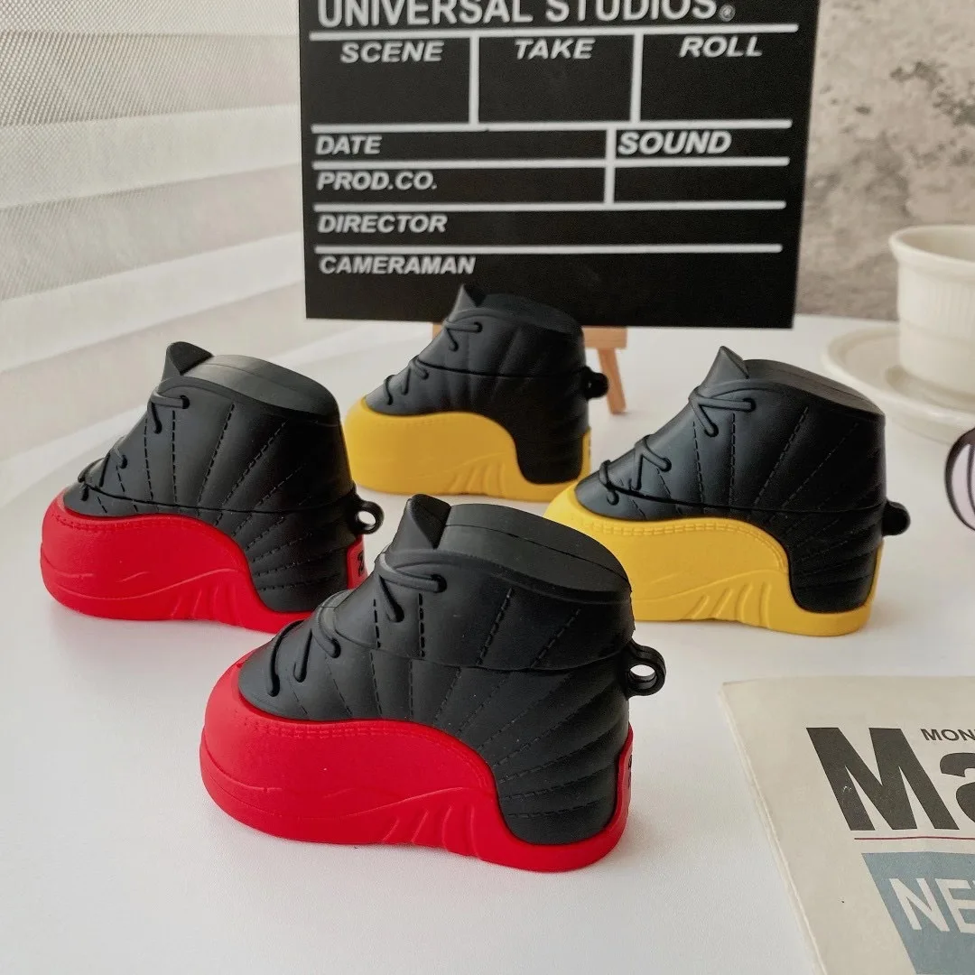 

Wholesale Black and red Basketball shoe style For airpod case package