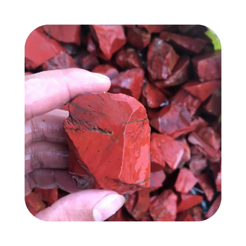 

Best Selling Red Jasper Loose Rough Raw Mineral Tumbled Stones Chakra Crystal Rock healing Gemstones for fengshui