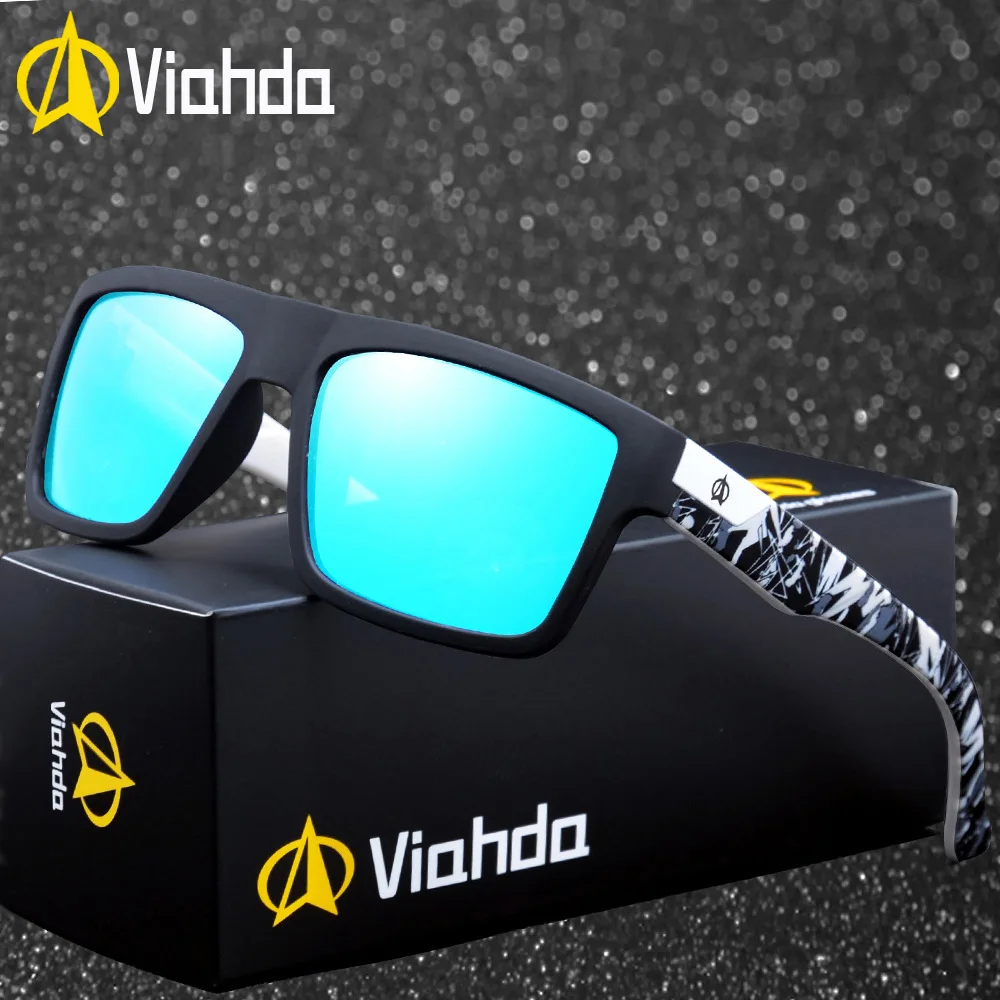 

Viahda Brand Design Polarized Sunglasses Men Driver Shades Male Vintage Sun Glasses For Men Square Mirror Summer UV400 Oculos