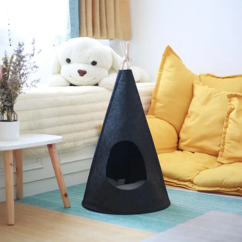 

Cat Teepee Blackboard Portable Dog Tents Washable Houses Canvas Fold Pet Tent Small Animals Bed Outdoor Kennel #G2