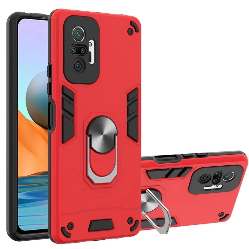 

Hybrid Phone Case Hard Stand Holder Ring Cover for Xiaomi K40 Poco M3 pro plus F3 X3 C3 11X 11i 11 Lite 10i 10T pro Note10 lite, 9 colors