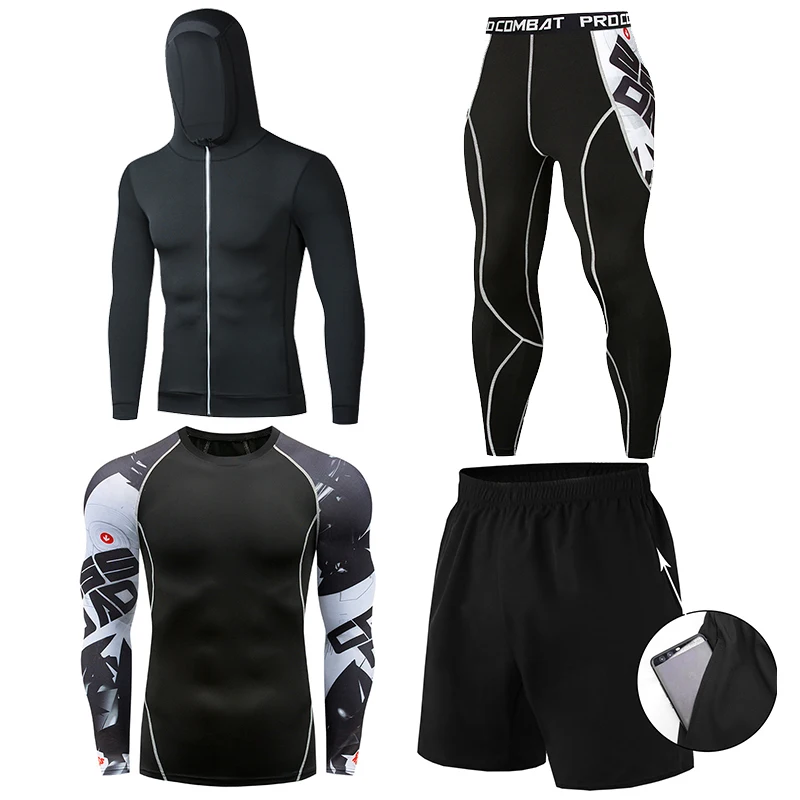 

Customized High Quality Fitness Tracksuit Set Men Jogger Suit Sports Men Jogger Sportwear