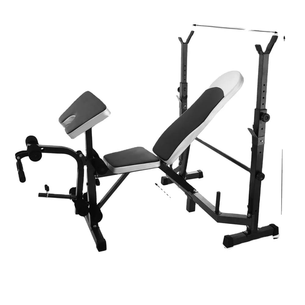

Multi function weight lifting bench fitness gym equipment