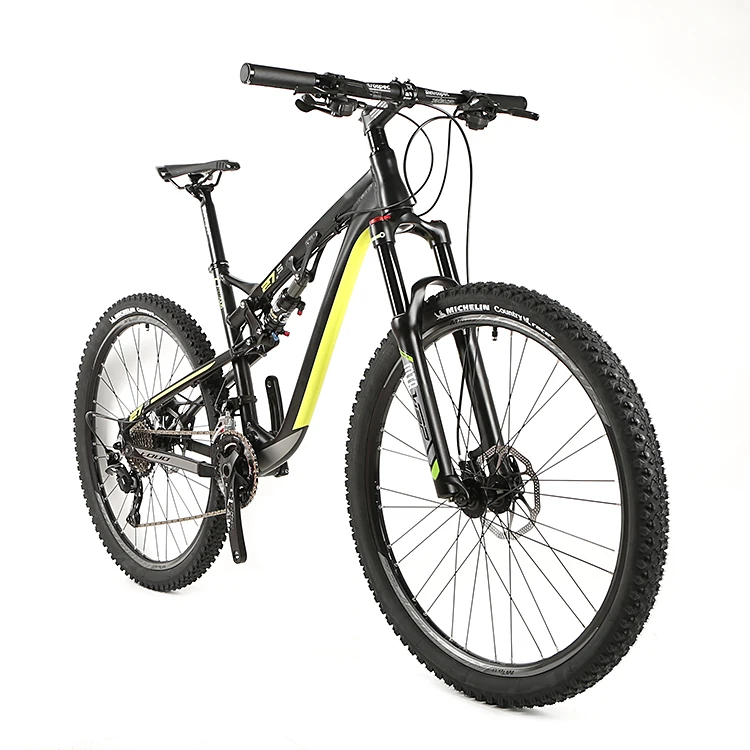 

New design 20 Speed full aluminum 27.5 DUAL suspension MTB, Blackgreen