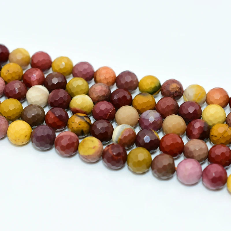 

Trade Ansurance 8mm High Quality Faceted Mookaite Jasper Loose Beads