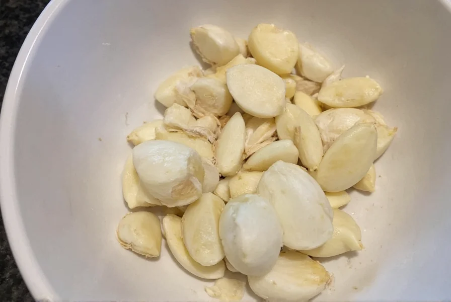 Two cloves of garlic minced compared to teaspoon measurement
