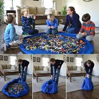 

kids play mat and easy to pack toys storage bag with drawstring