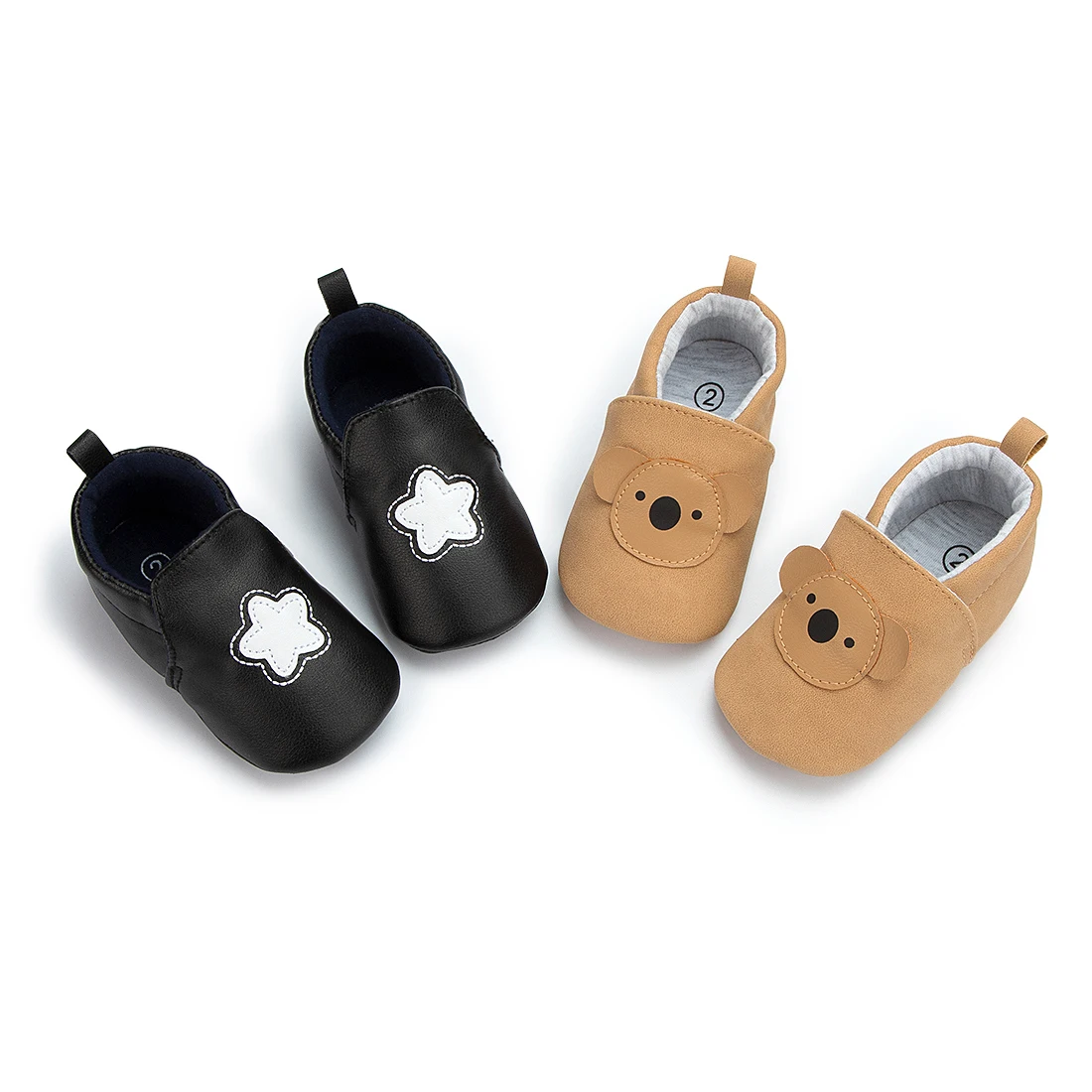 

Slip On Cute Animal Pu leather Toddler Infant Newborn Girl Boy Walking Baby Casual Shoes