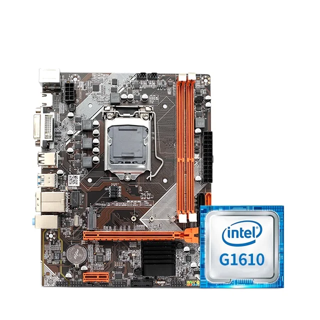 

Jieshuo G1610 CPU H61 MOTHERBOARD For Computer Suit LGA 1155 Socket mainboards support Intel 2/3Gen