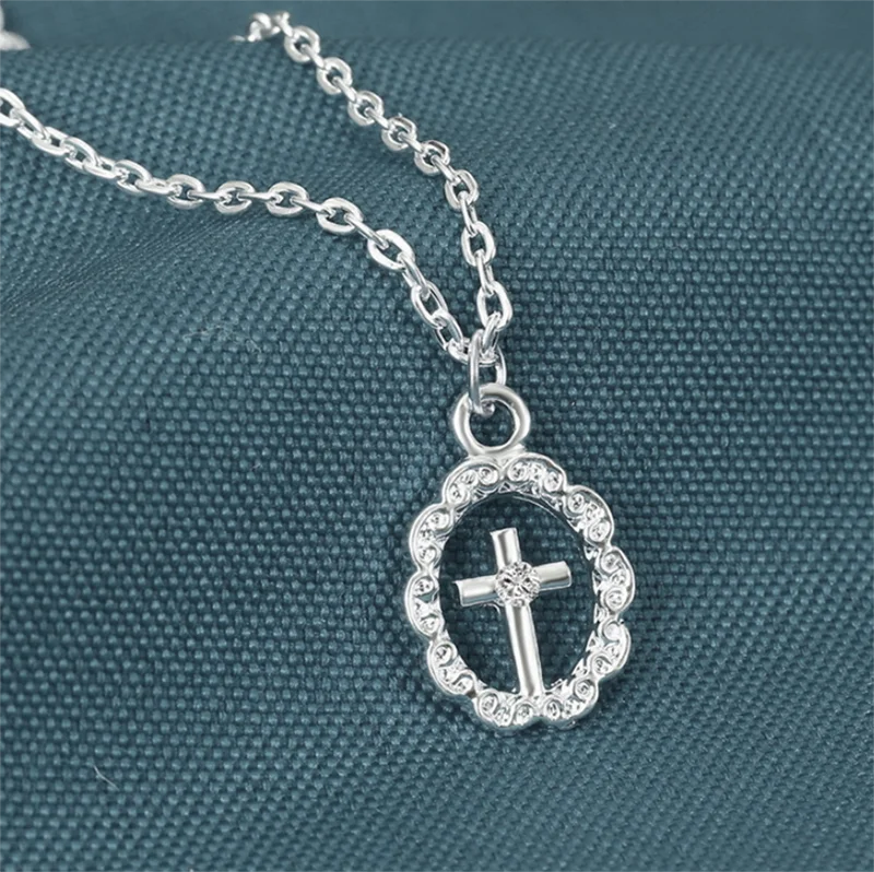 product-BEYALY-Christian Cross Design Wholesale Titanium Jewelry Set 2020-img-1