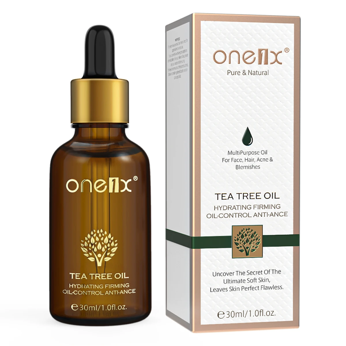 

ONE1X private label wholesale skin care acne treatment tea tree essential oilnourishing organic tea tree oil for hair