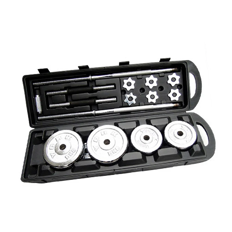 

Wholesale exercise equipment portable 10kg adjustable 50kg 40kg 32kg 20kg York dumbbells set, Silver