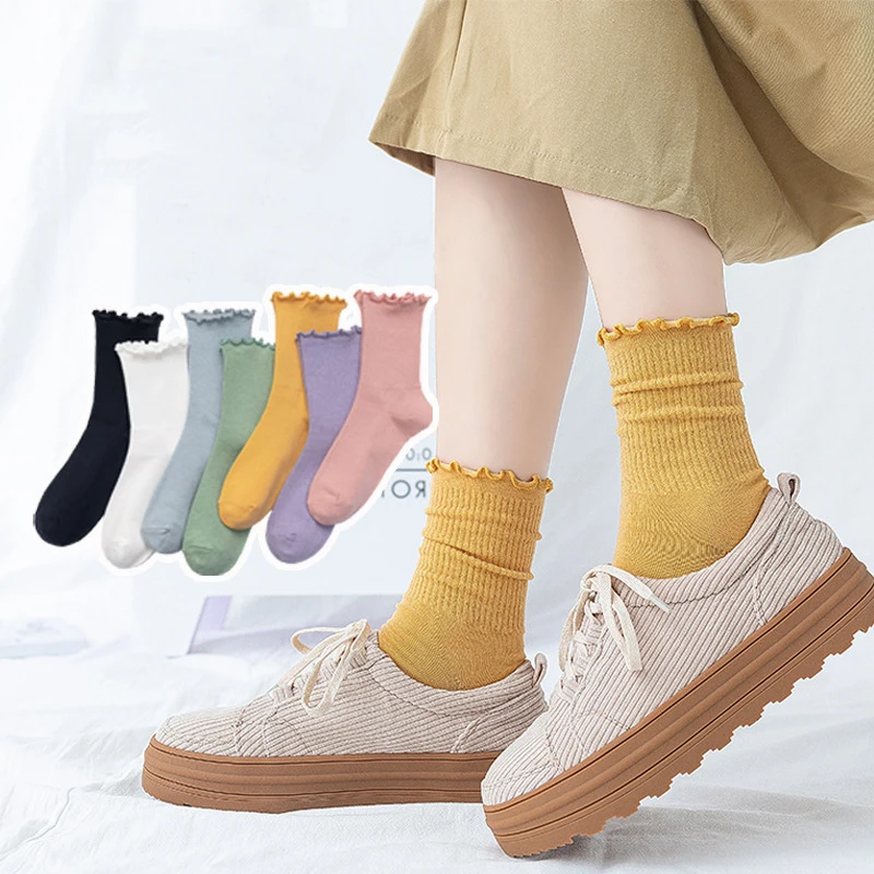 

Fashion Winter Mid Calf Pile Socks Cotton Crew Socks Women Socks Cute Compression 100% Cotton Casual Anti-slip Knitted Standard, Colors