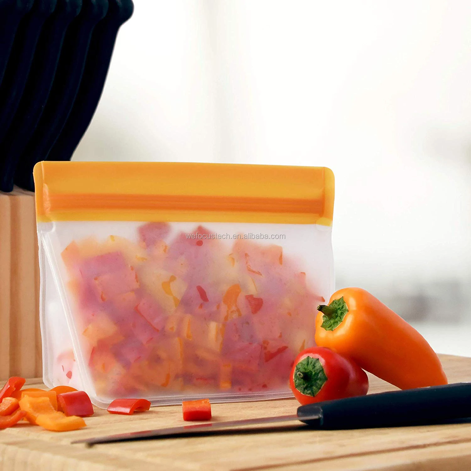 Food Grade Ziplock Reusable Sandwich Vegetable Fruit Peva Storage Bags