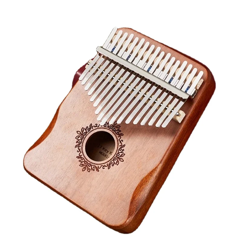 

QAKGL Manufacturer Wholesale Wooden kalimba price musical instrument sale 17 keys calimba thumb piano key, Brich wood