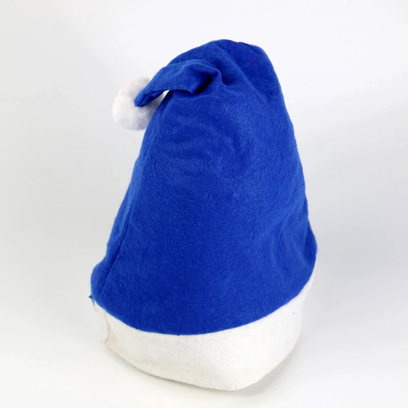 蓝色毛毡圣诞帽带灯圣诞派对装饰 - buy 蓝色圣诞帽子,led灯圣诞帽