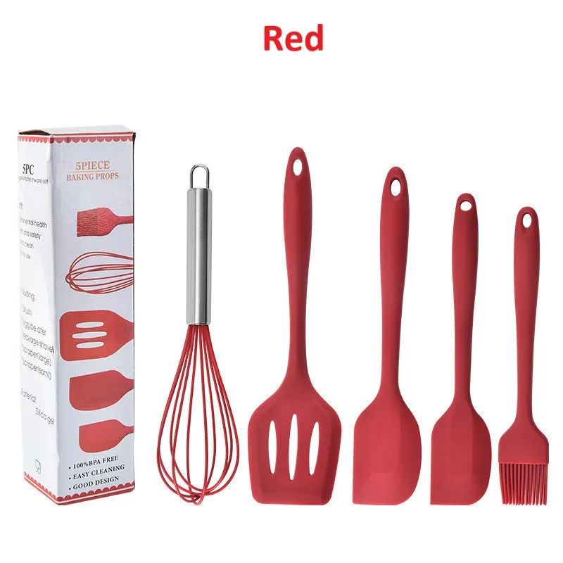 

Wholesale Red 10 Piece Kitchenware Baking Cooking Tools Silicone Cookware Utensils Set, Black, blue, red, pink, green.