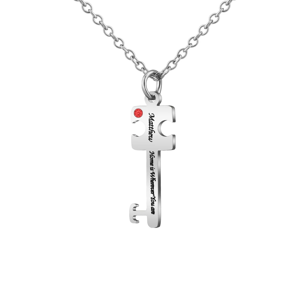 

Custom Necklace Chain Gold Plated Jewellery Women Key Pendant Jewellery Necklace