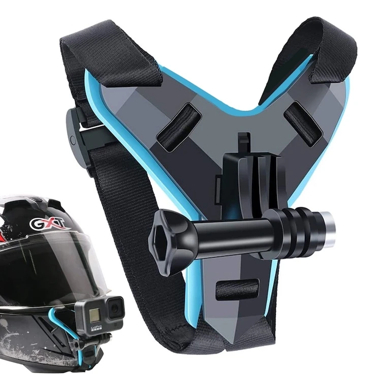 

Motorcycle Helmet Chin Stand Mount Holder for GoPro Hero 10 9 8 7 6 5 4 3 action camera