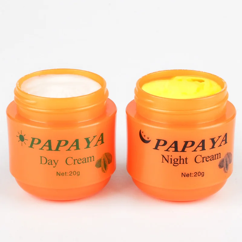 

Hot Selling Papaya Extract Freckle Removal Whitening Day And Night Cream For Face