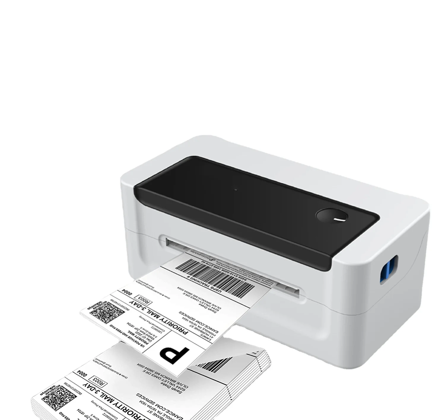 

Desktop Thermal Shipping Label Printer 4x6 inch For Logistic 110mm Barcode Waybill Rollo Label Printer, White