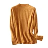 High quality 35% cashmere Half-height wheat spikes cashmere sweater