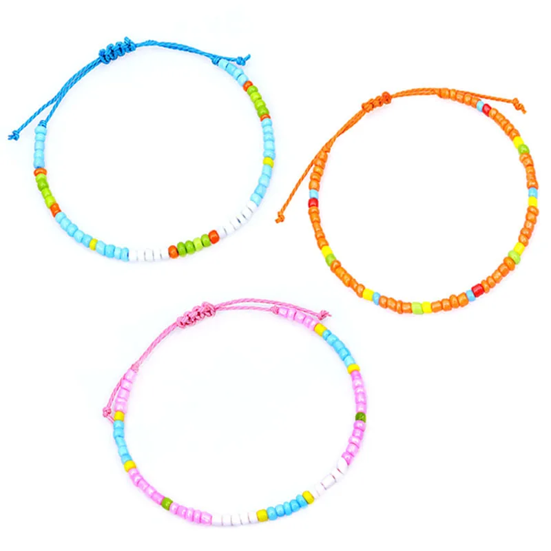 

New Arrival One Single Row Japan MIYUKI SEED BEAD Bangle Fashion Handmade Weave Colorful Microbeads Bracelet for Holiday