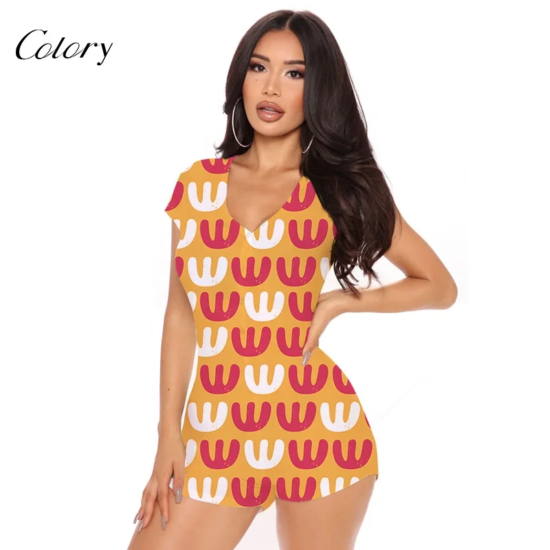 

Colory Women Sexy Pajamas Plus Size Onesie, Picture shows