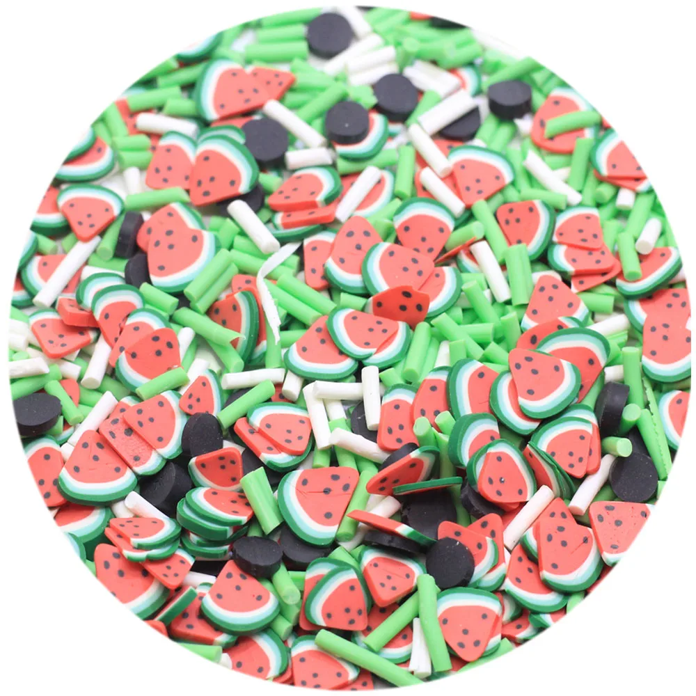 

Watermelon Polymer Clay Slices Charms For Slime Designer Nails Art Display