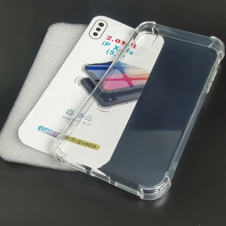 

High quality clear 2.0mm airbag shockproof transparent TPU cell mobile phone accessories cover case for iphone XR