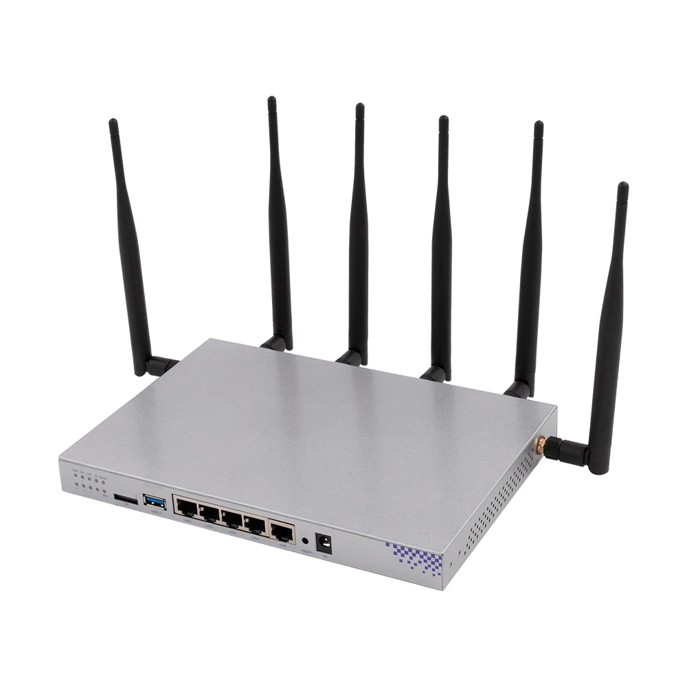 

2.4G 3G 5G 5Ghz 802.11Ac Wireless Router Mt7621 Openwrt With Lan Port, Silver