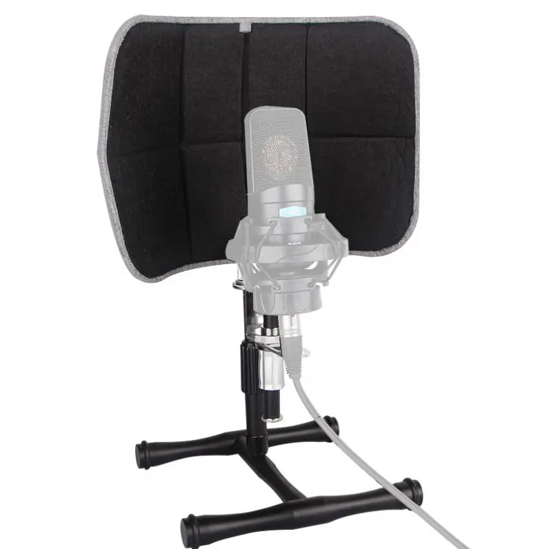 

Alctron PF52 Soundproof Microphone Isolation Shield Microphone Studio Desktop Portable Vocal Booth