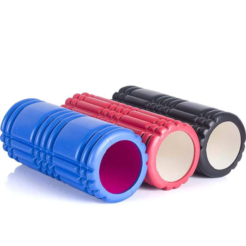 

HuaYi Logo Printing high density muscle massage grid yoga Foam Roller, Black,blue,purple,pink,green,red and orange