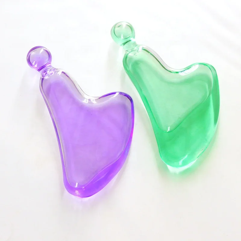 

New 2021 Trending Magic Glitter Cold Massage Facial Massage Face Gua Sha Beauty Products Ice Globes For Face Private Label, Blue, purple, green or other customized color