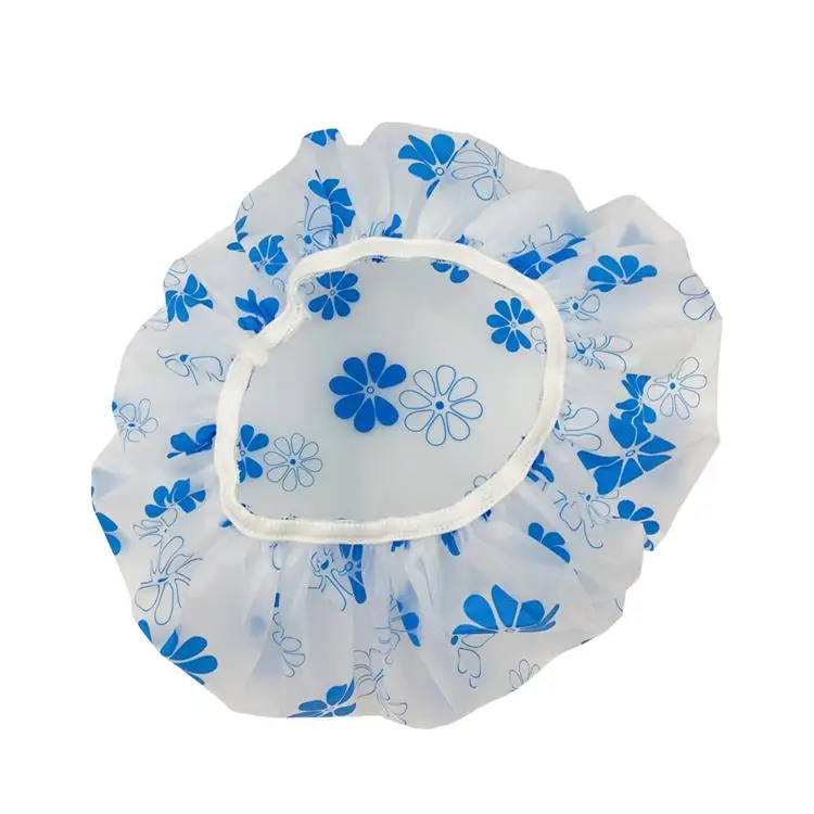 
Flower Printing Reusable Pretty eco friendly shower Shower Cap 