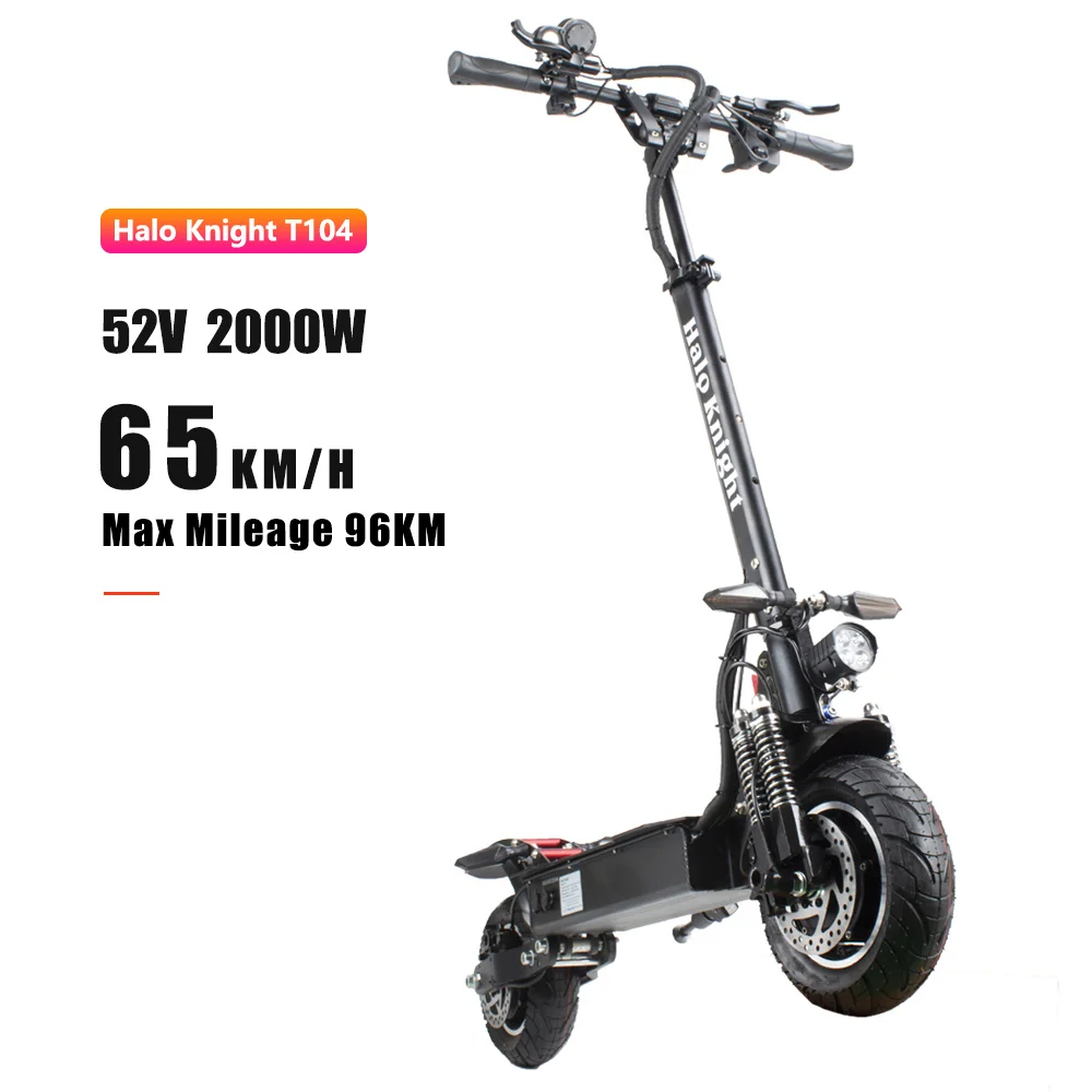 

Halo Knight T104 EU Warehouse Electric Scooters For adults 52V 2000W Max Speed 65KM/H Mobility Scooters