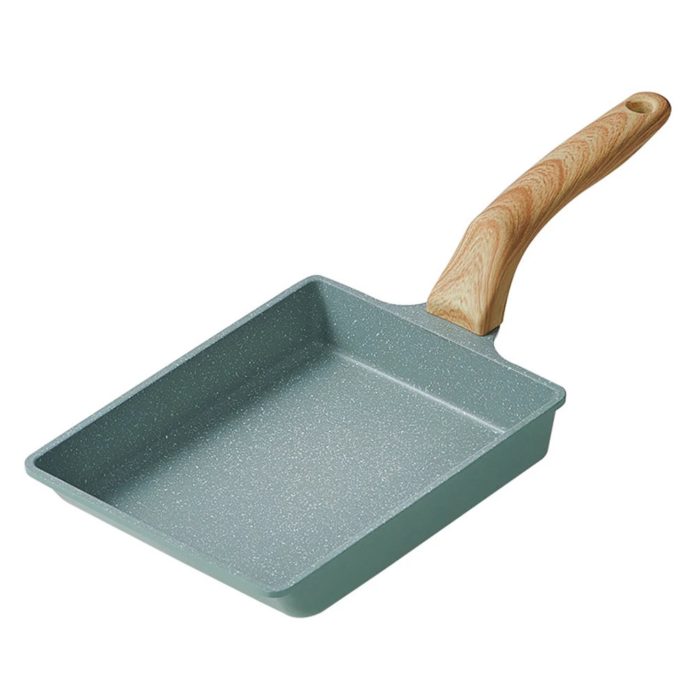 

2021 Hot Frying Pan Flat Bottom Melaleuca Non-stick Pan Maifan Stone Square Egg Roll Steak Thick Egg Fried Frying Pan