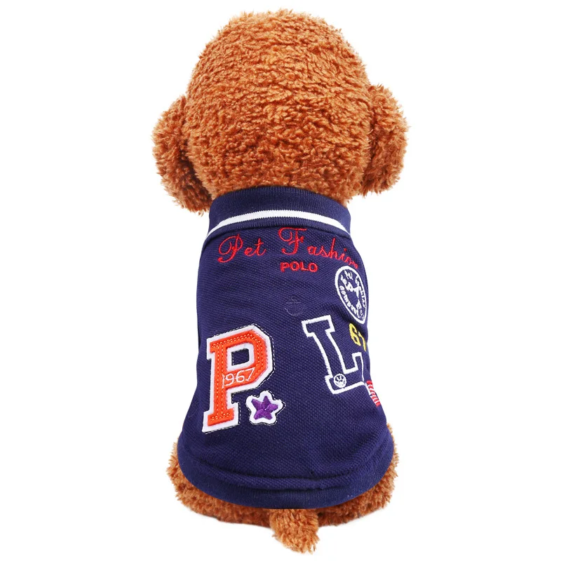

2020 new designer dog polo tshirt pet clothes custom logo, Photo