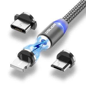USLION Magnetic USB Charger Cable Android Type C Devices
