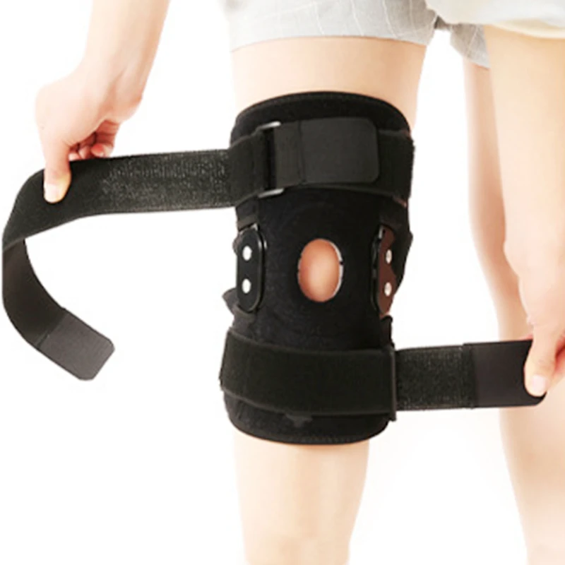 

Neoprene kneepads Adjustable Hinged Knee Brace Universal size Support knee protective black knee pad
