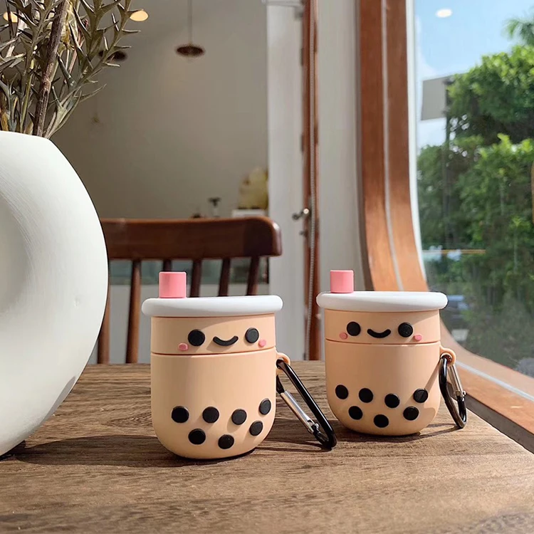 
3D Cute Boba Tea Airpod Case Bubble Tea Airpods Case For Airpod Case 
