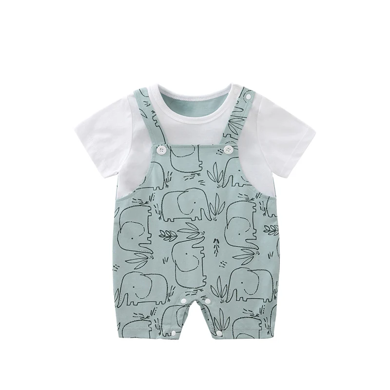 

2022 New Design Button Summer Baby Rompers Unisex Baby Clothes wholesale from China