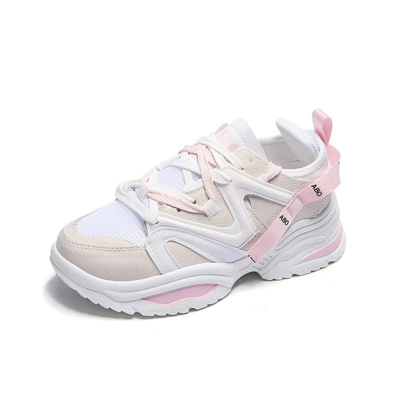 

Fashion Trend Mesh Lace up Sport Shoes Sneakers for Women, 2 colors
