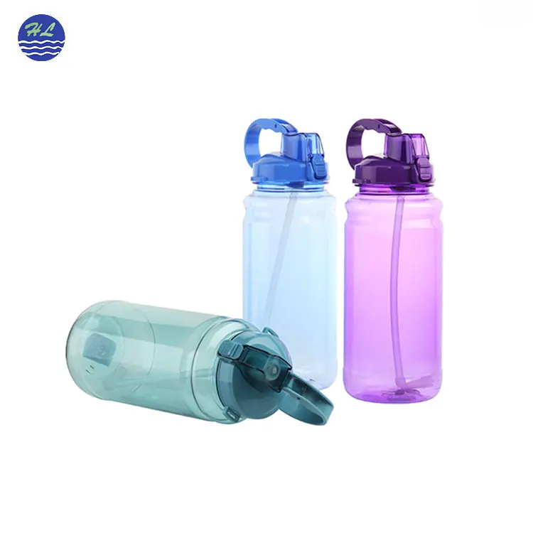 Best seller Bpa free custom big capacity sport gym portable water jug clear tritan plastic drinking big water bottle with handle