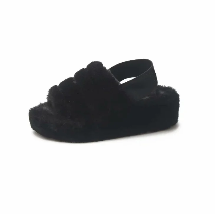 

Quality Fox Fur Soft Sandals Wholesale Women Slippers Natural Color Fur Slides, Customer's request