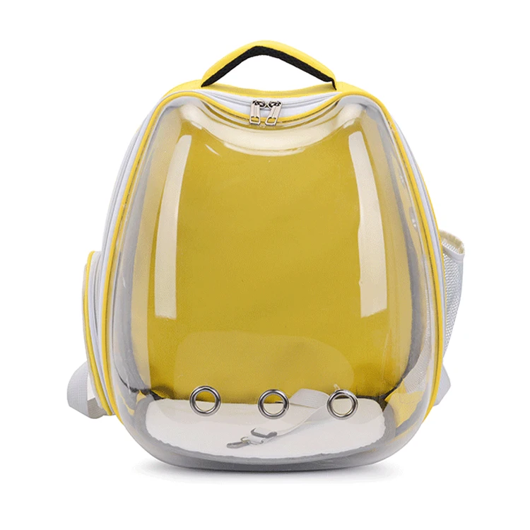 

wholesale Lovely Portable Breathable Cat Out Bag Panoramic Transparent Pet Space Backpack, Red,pink,yellow,blue